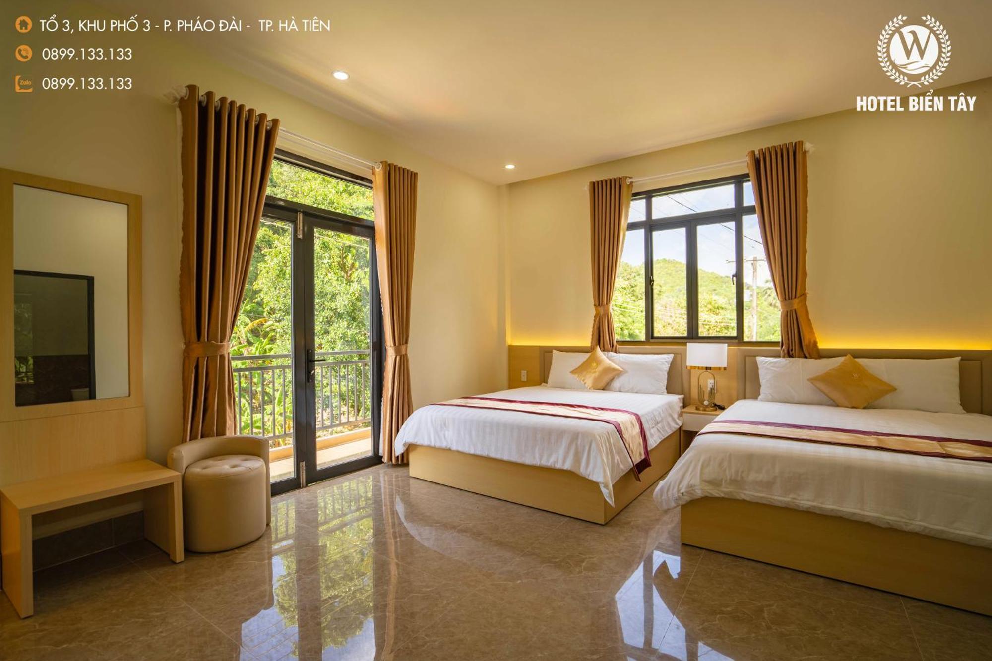 Hotel Khach San Bien Tay Hà Tiên Exterior foto